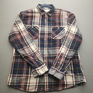 Ultimate Flannel Men's Multicolored Plaid Long Sleeve Flannel XL Button Up Shirt